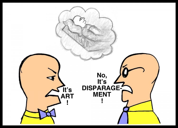 Is it "Art" or "Disparagement"?
